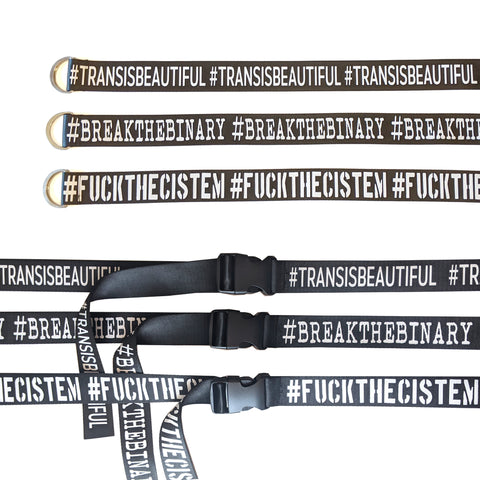 Hashtag Statement Belt - GenderBender pride