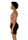 side view of Jazzy, who had firm C cups, modeling the Active Top in the original Arcade print