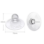 Clear Flat Nipple Elongation Suction Cups