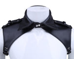Vegan Leather Shoulder Harness With Snap Collar