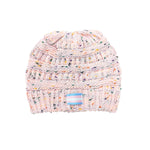 Pride Speckled Knit Ponytail Beanie