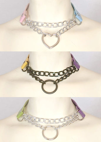 Chain Choker - GenderBender pride