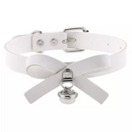 Buckled Bow Collar with Bell - GenderBender pride
